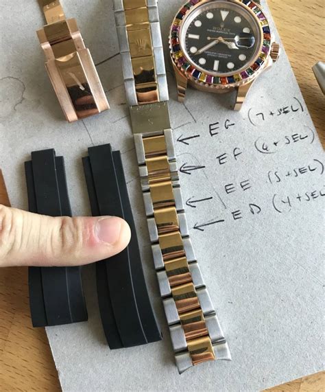 rolex oysterflex sizes|rolex oysterflex strap size chart.